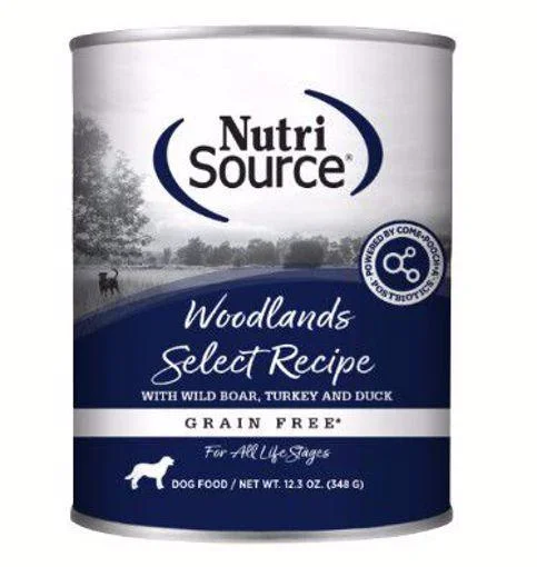 Nutrisource 12.3oz Dog Can Woodlands Select GF