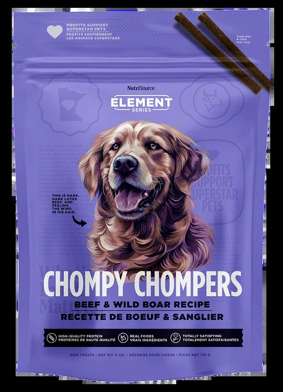 NutriSource Beef & Wild Boar Chompy Chompers Dog Treats