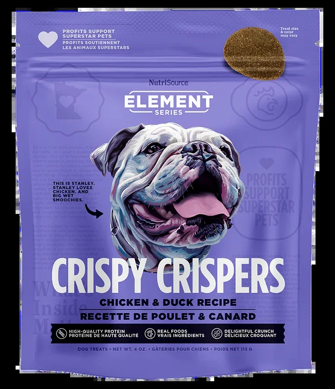 NutriSource Chicken & Duck Crispy Crispers High Protein Dog Treats