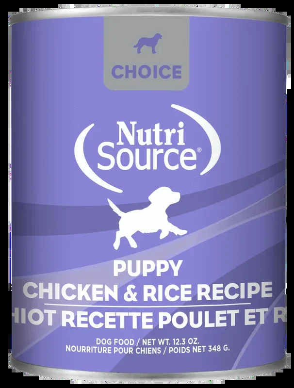 NutriSource Choice Puppy Chicken & Rice Canned Dog Food