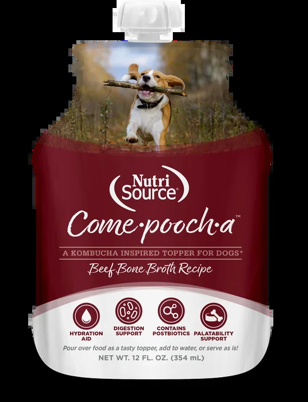 NutriSource Come-Pooch-A Beef Broth 12oz