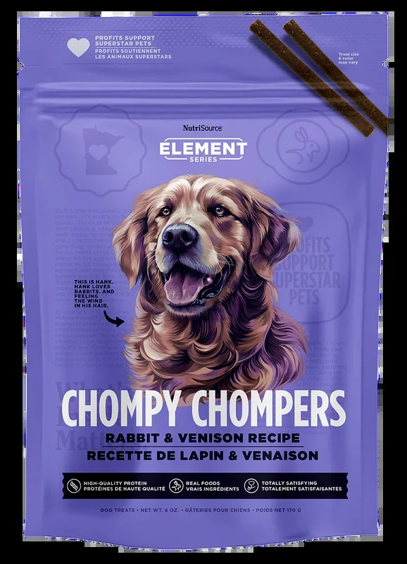 NutriSource Element Rabbit & Venison Chompy Chompers 6oz