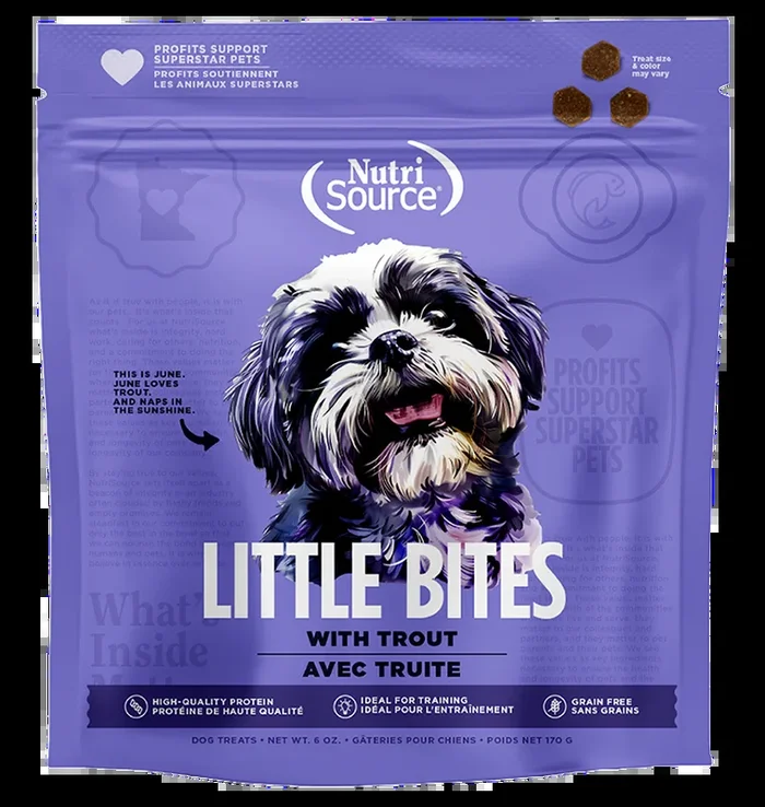 NutriSource Grain Free Trout Little Bites Dog Treats