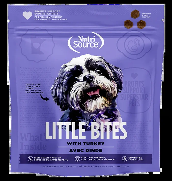NutriSource Grain Free Turkey Little Bites Dog Treats