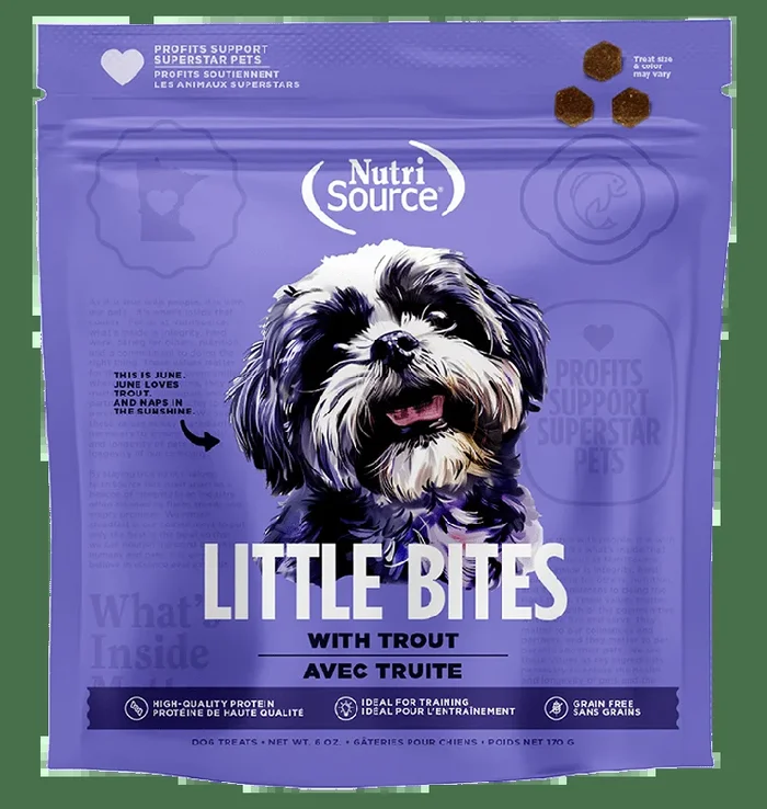 NutriSource Little Bites Grain Free Trout Dog Treats