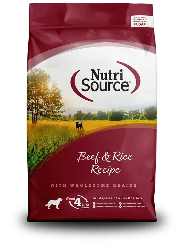 NutriSource® Beef & Brown Rice Recipe Dry Dog Food