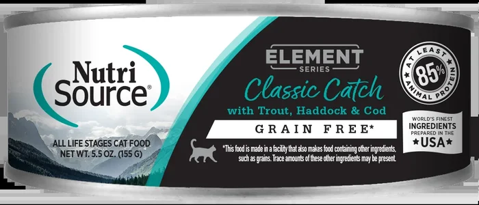 NutriSource® Classic Catch Grain Free Trout, Haddock & Cod Blend Canned Cat Food