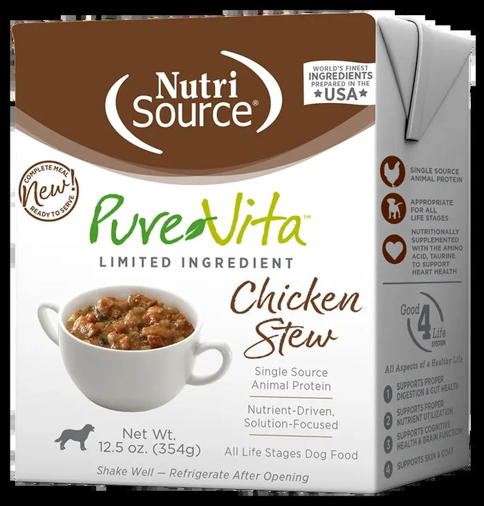 NutriSource® PureVita™ Chicken Stew Limited Ingredient Wet Dog Food