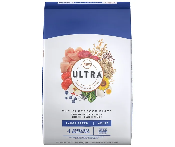 Nutro Ultra – Large Breed, Adult Dog Chicken, Lamb, and Salmon Recipe Dry Dog Food
