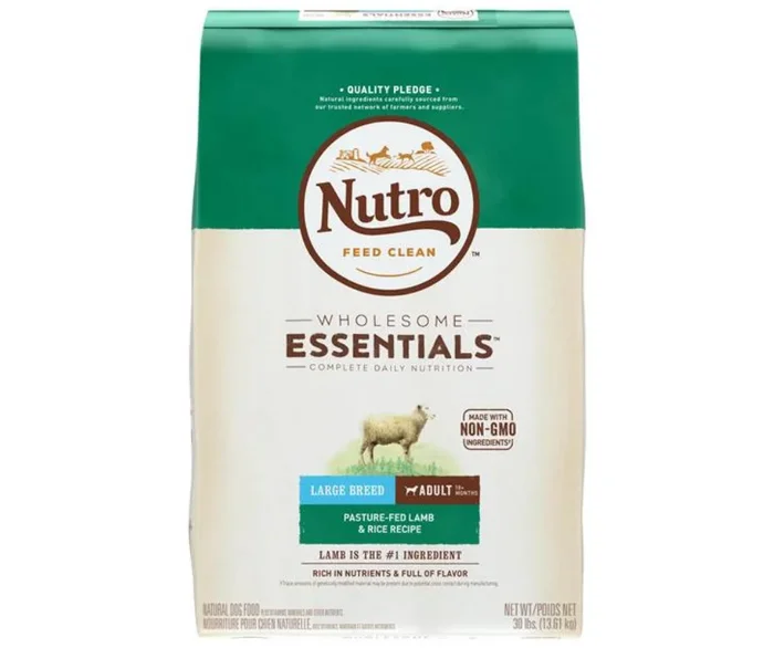 Nutro Ultra – Wholesome Essentials – Large Breed, Adult Dog Pasture-Fed Lamb and Rice Recipe Dry Dog Food