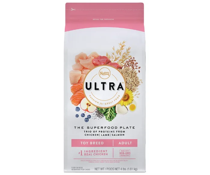 Nutro Ultra- Toy Breed, Adult Dog Chicken, Lamb, and Salmon Recipe Dry Dog Food