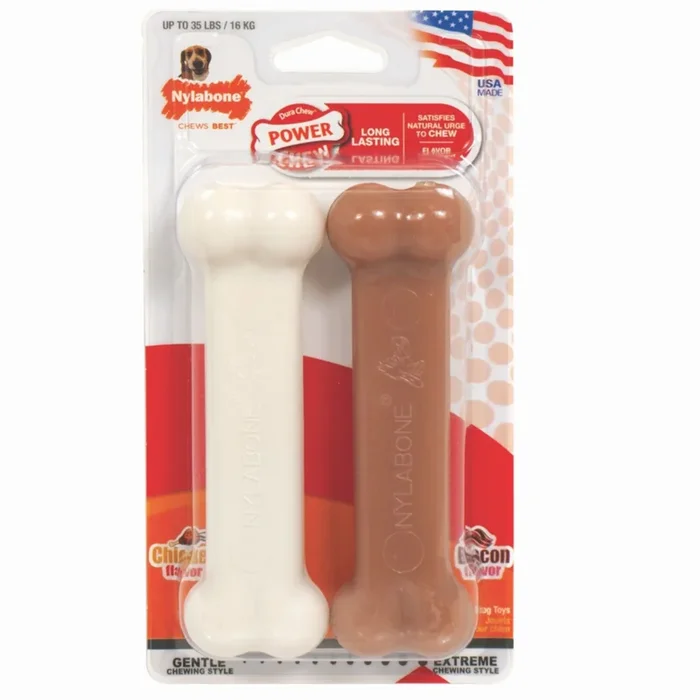 Nylabone – Dura Chew Bacon & Chicken Twin Pack