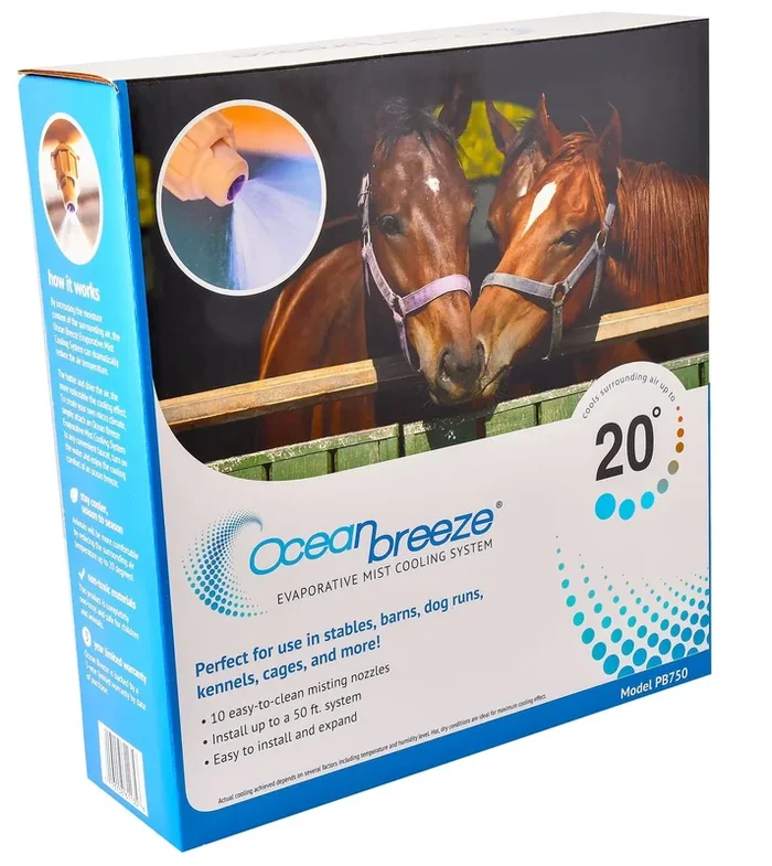 Ocean Breeze Evaporative Cooling System for Stables, Barns, and Kennels