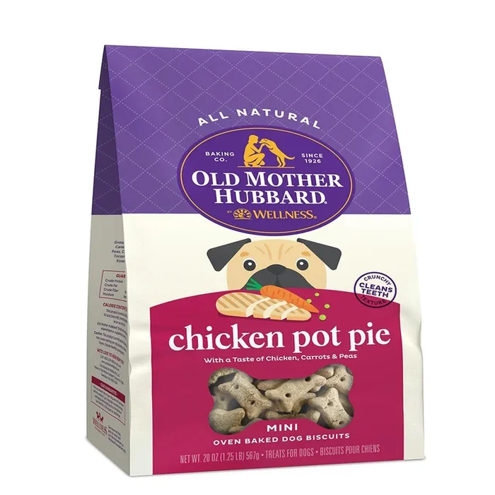 Old Mother Hubbard Mini Chicken Pot Pie Biscuit Dog Treat 20oz