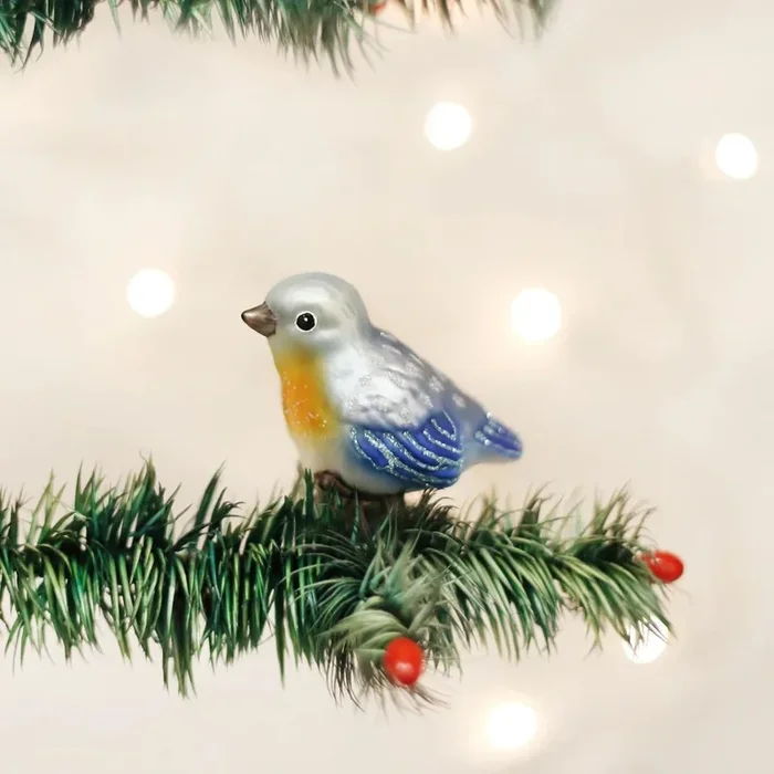 Old World Christmas – Baby Bluebird Clip-On Ornament