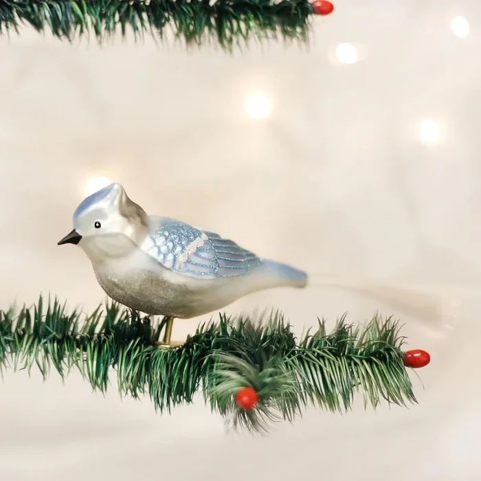 Old World Christmas – Blue Jay Clip-On Ornament