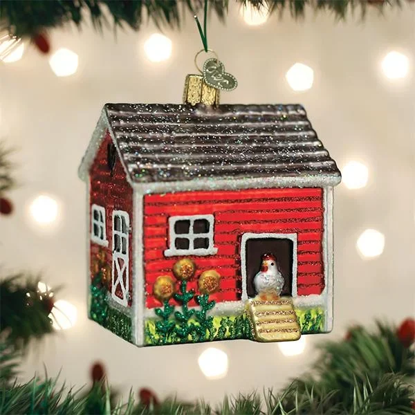 Old World Christmas – Chicken Coop Ornament