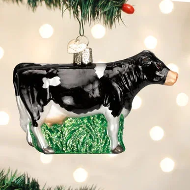 Old World Christmas – Dairy Cow Black Ornament