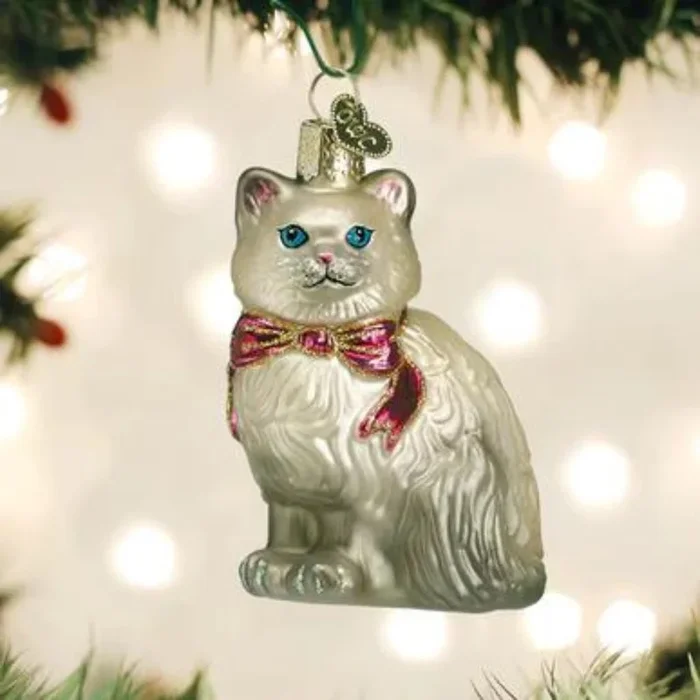 Old World Christmas – Grey Himalayan Ornament