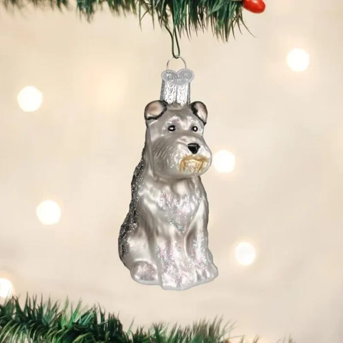 Old World Christmas – Grey Schnauzer Ornament