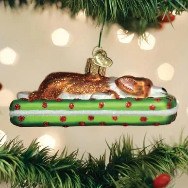 Old World Christmas – Sleepy Corgi Ornament