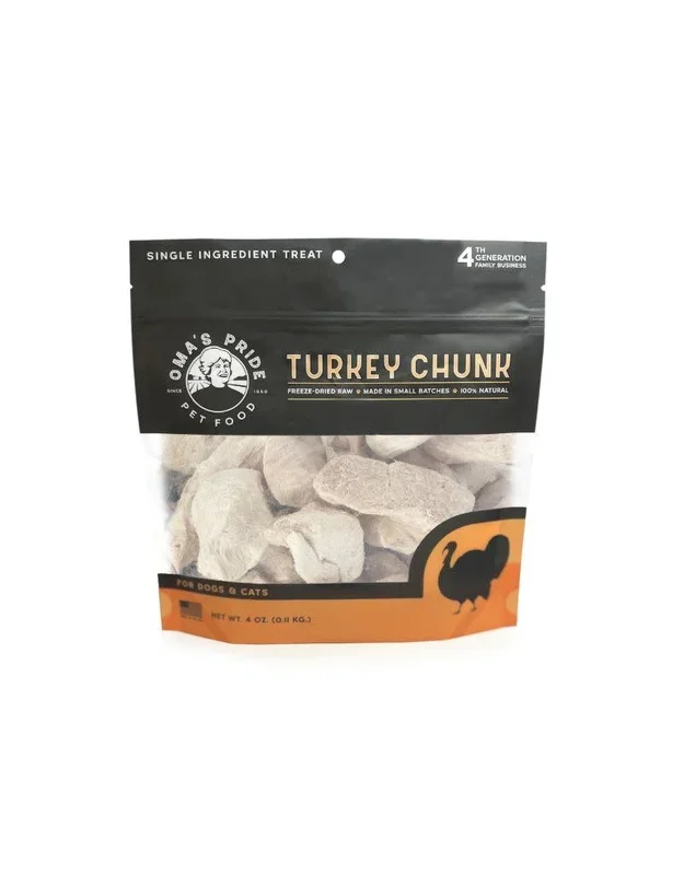 *OMA’S PRIDE Freeze-dried Treat Turkey Breast 4oz