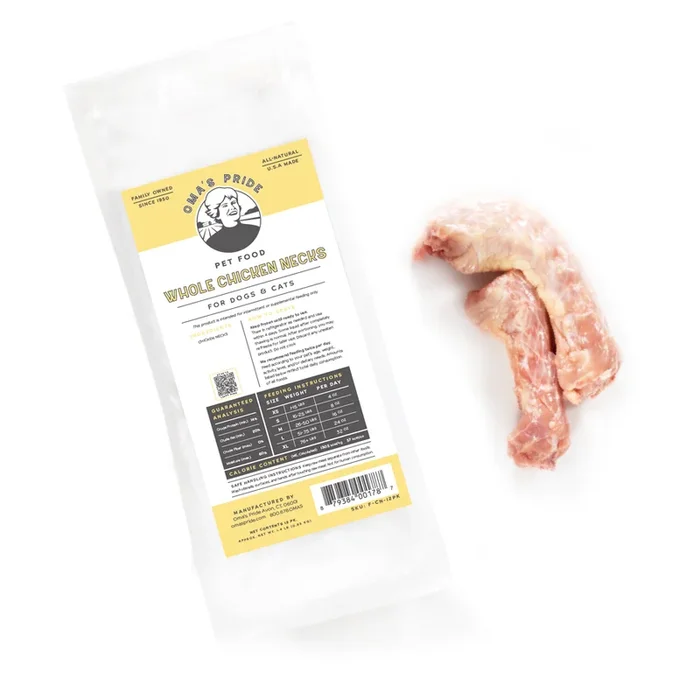 Oma’s Pride Whole Skinless Chicken Necks