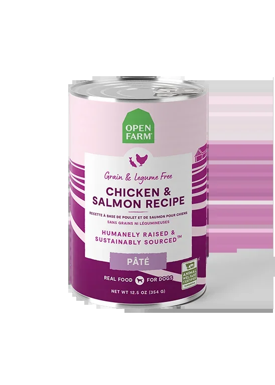 Open Farm Chicken & Salmon Pâté for Dogs (12.5 oz can)