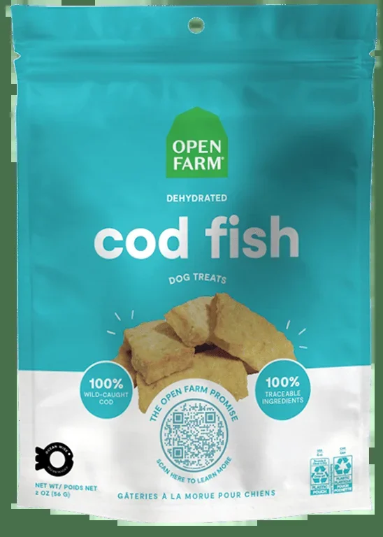 Open Farm Dehydrated Grain Free Cod Gish Dog Treats