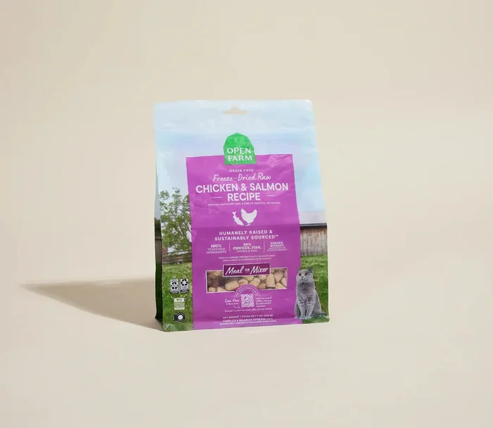 Open Farm Freeze Dried Cat Food – Chicken & Salmon- 3.5oz