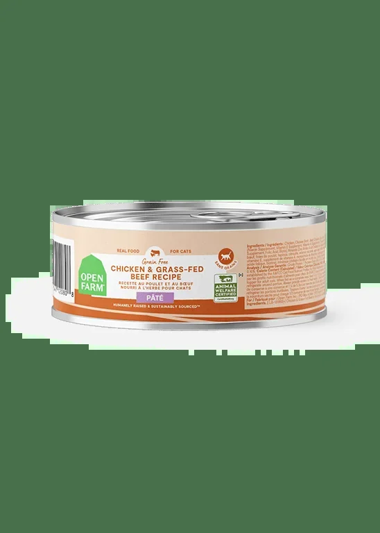 Open Farm Grain Free Chicken & Grass-Fed Beef Pate Wet Cat Food