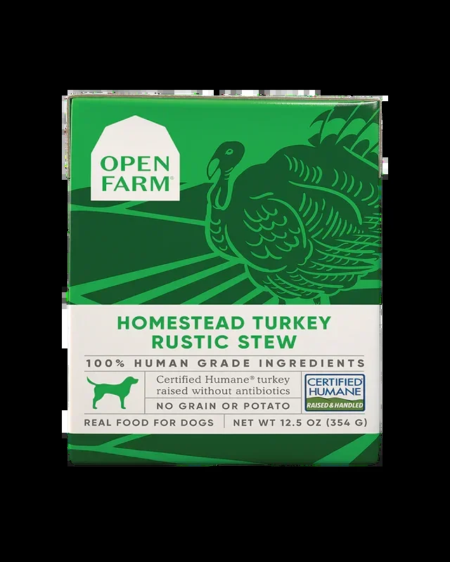 Open Farm Homestead Turkey Rustic Stew Wet Dog Food 12.5oz