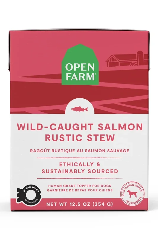 Open Farm Wild-Caught Salmon Rustic Stew Topper for Dogs