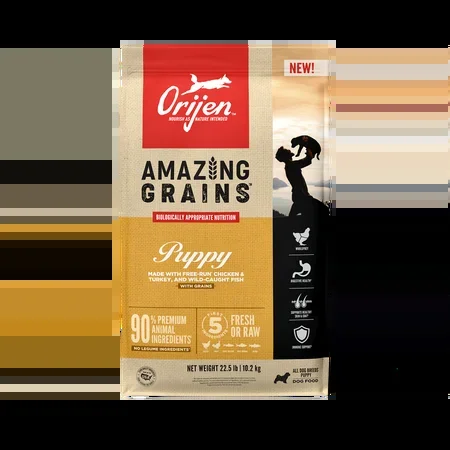 ORIJEN Amazing Grains Puppy Dry Dog Food