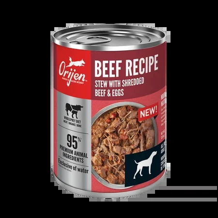 ORIJEN Beef Recipe Stew with Shredded Beef and Eggs Wet Dog Food