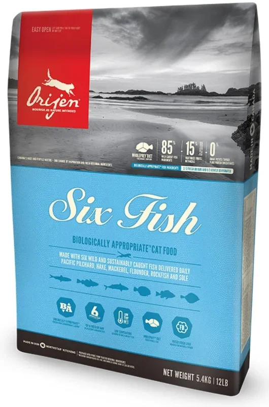 Orijen Six Fish Grain Free Dry Cat Food