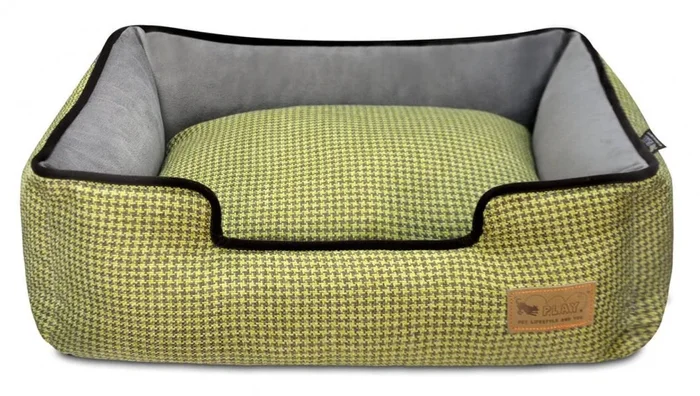 P.L.A.Y. Lounge Bed Houndstooth, Yellow & Brown
