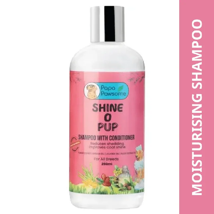 Papa Pawsome Shine O’ Pup Tear Free Shampoo with Conditioner for Dogs
