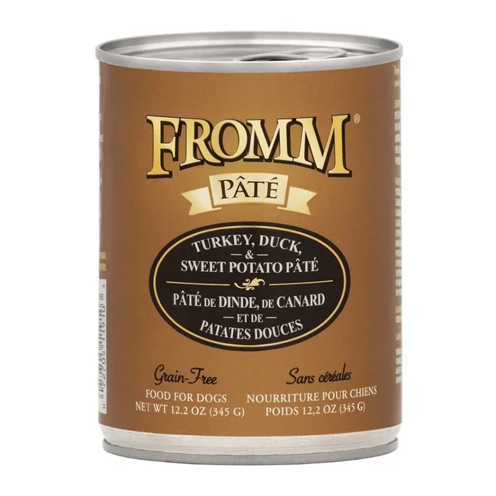 Pate Turkey Duck & Sweet Potato Canned Food for Dogs 12.2oz
