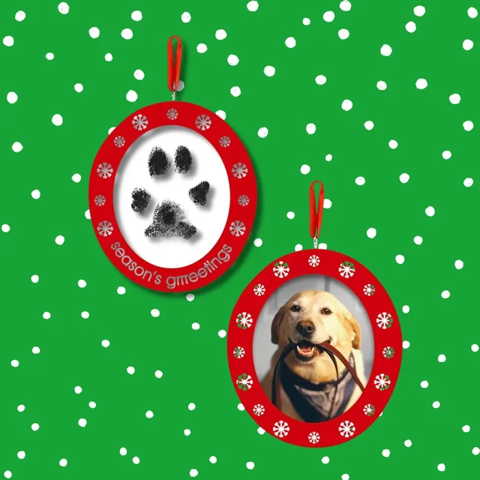 Pearhead Double Sided Holiday Photo/Ink Ornament
