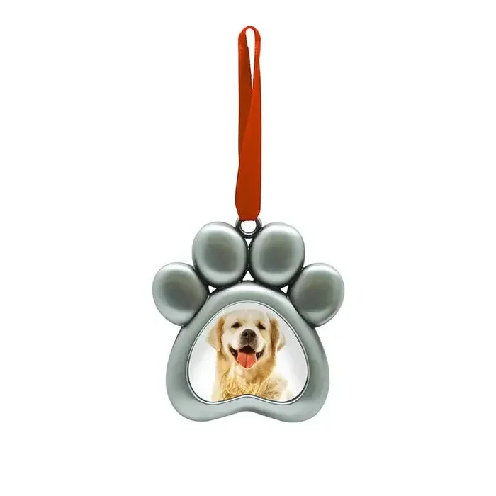 Pearhead Paw Shaped Pet Photo Ornament