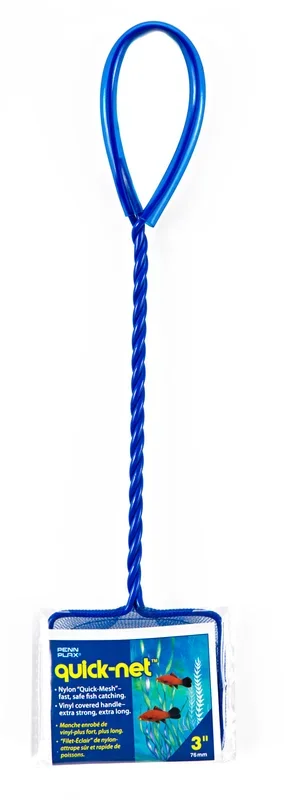 Penn-Plax Quick-Net Aquarium Fish Net – 3″