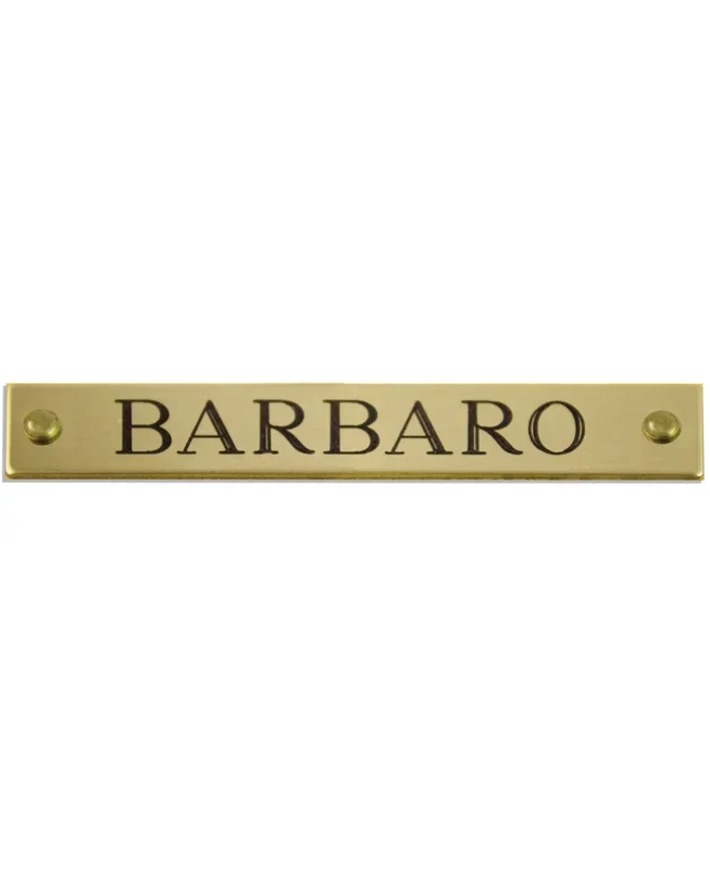 Personalized Engraved Beveled Brass Halter Plates