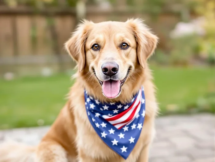 Pet Bandana for Your All American Hound or Outdoor Dogs, American Denim