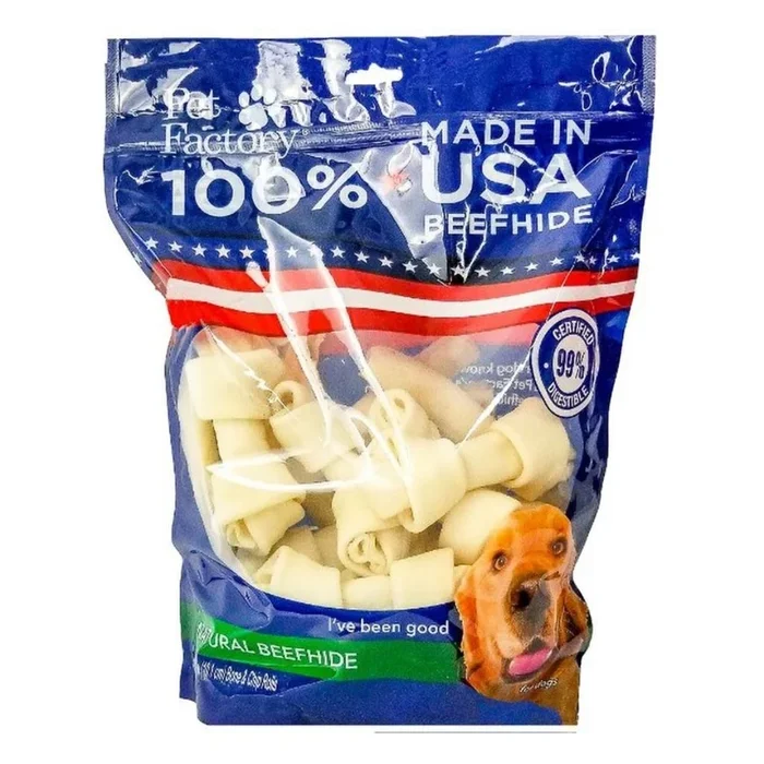 Pet Factory – Rawhide Assortment Small Dog Beefhide 4-5″ 25 pack