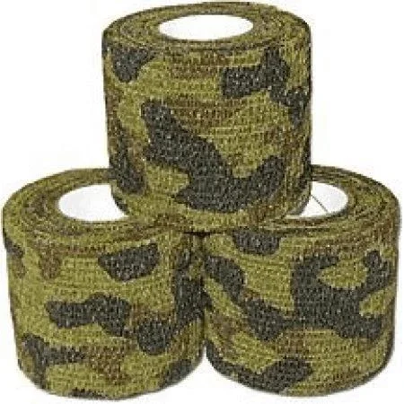 Pet Flex Elastic Waterproof Bandage Camo Adhesive Cloth Tape 3PCK