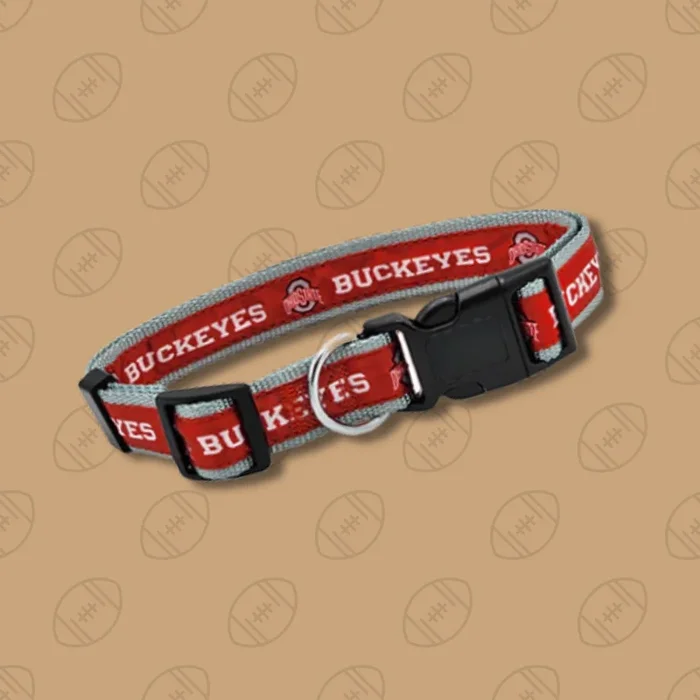 Pets First Ohio State University Satin Dog Collar