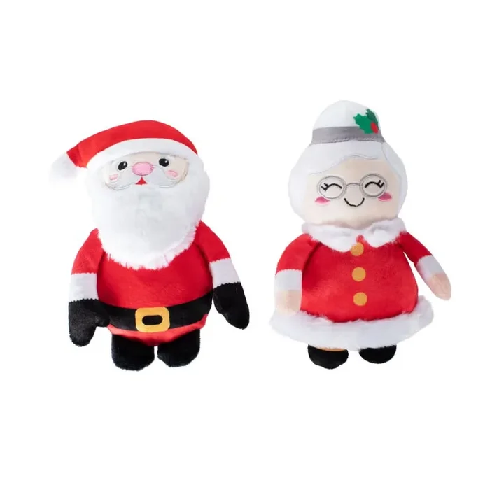 Petshop by Fringe Studio – Mr & Mrs Santa 2 piece Dog Toy