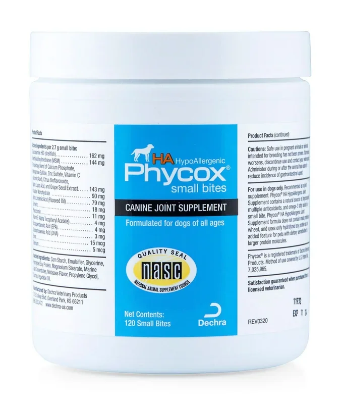 Phycox® HA (Hypo-Allergenic) Canine Small Bites, 120 ct