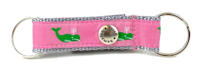 Pink/Green Whales Snappy Keychain – 751